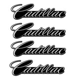 4pcs/set Cadillac Metal Car Stereo Sticker Auto Audio Emblem Decal