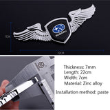Subaru STI Angle Wings Metal Car Front Hood Bonnet Sticker Emblem Badge