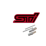 Subaru STI Metal Car Front Hood Grille Emblem Badge Auto Rear Sticker Decal