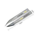 2pcs Chevrolet Logo Metal Car Side Fender Sticker Emblem Badge