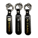 Nissan X-Trail Carbon Fiber Car Logo Keychain Keyring