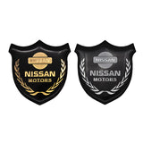 Nissan Metal Carbon Fiber Car Rear Sticker Shield Trunk Emblem Badge Decal