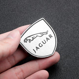 2pcs 39x39mm Jaguar Shield Metal Car Window Sticker Emblem Badge Decal