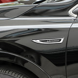 2pcs Mitsubishi Ralliart Metal Car Side Fender Emblem Sticker Decal