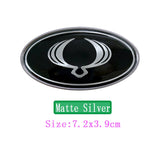Ssang Yong Elliptical Metal Car Window Sticker Emblem Badge Decal