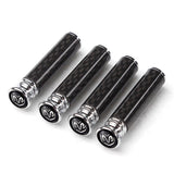 4pcs/set Dodge Viper Logo Carbon Fiber Car Door Bolt Lock Pins Gate Lock Screws
