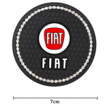 2PCS Fiat Diamond Car Water Coaster Cup Mat