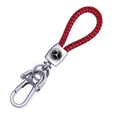 Mercedes Benz Braided Rope Car Keychain Keyring Pendant