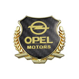 Opel Metal Carbon Fiber Car Rear Sticker Shield Trunk Emblem Badge Decal