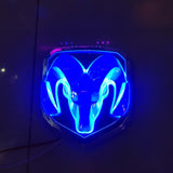 15.2x14.2cm 13.5x12cm Dodge Car LED Light Front Rear Emblem Badge