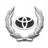 Toyota Wheat Metal Car Window Sticker Emblem Badge Decal