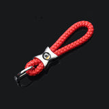 Mercedes Benz AMG Smart Apple Tree Logo Braided Rope Car Keychain Keyring