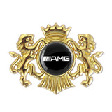Mercedes Benz AMG Double Lion Metal Car Rear Sticker Auto Window Emblem Badge Decal