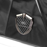 Land Rover Shield Carbon Fiber Car Side Window Sticker Emblem Badge Decal