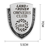 Land Rover Metal Shield Car Rear Sticker Auto Window Emblem Badge Decal