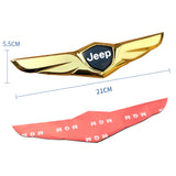 Jeep Metal Wings Car Front Hood Sticker Emblem Badge Decal