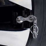 4pcs/set Infiniti Logo Car Air Valve Stem Cap Auto Tyre Valve Covers with Wrench