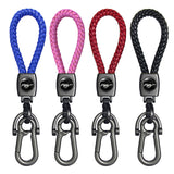 Ford Mustang Braided Rope Car Keychain Keyring Pendant