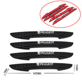 4pcs/set Peugeot Car Door Protection Bumper Strip Anti Scratch Sticker