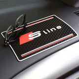 Audi Quattro Sline Car Anti-Slip Mat Phone Non Slip Pad Dashboard