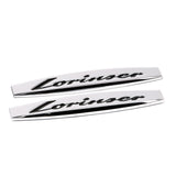 2pcs Mercedes Benz AMG Brabus Lorinser Elegance Avantgarde Logo Metal Car Fender Side Badge Decal Rear Emblem Sticker