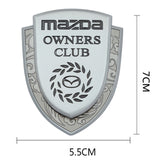 Mazda Metal Shield Car Rear Sticker Auto Window Emblem Badge Decal
