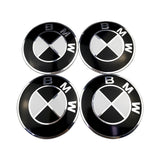 4pcs 56mm BMW M Power Alpina AC Hamann Hartge Car Wheel Center Hub Cap Sticker Decal
