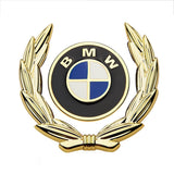 BMW Wheat Metal Car Window Sticker Emblem Badge Decal