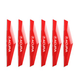 6pcs Acura TPU Car Door Anti-collision Protective Stickers Bumper Strip Decal