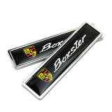 2pcs/set Porsche Logo Metal Car Side Sticker Auto Emblem Badge