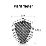 Land Rover Shield Carbon Fiber Car Side Window Sticker Emblem Badge Decal