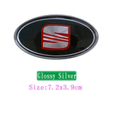 SEAT FR Elliptical Metal Car Window Sticker Emblem Badge Decal
