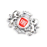 Fiat Double Lion Metal Car Rear Sticker Auto Window Emblem Badge Decal