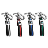 BMW PU Leather Car Key Chain Holder Auto Keyring