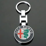 Alfa Romeo Metal Car Keychain Key Ring Holder