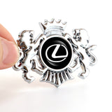 Lexus Double Lion Metal Car Rear Sticker Auto Window Emblem Badge Decal