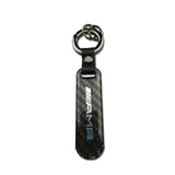 Mercedes Benz AMG Carbon Fiber Car Logo Keychain Keyring