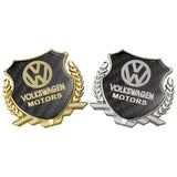 VW Metal Carbon Fiber Car Rear Sticker Shield Trunk Emblem Badge Decal