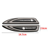 2pcs Mercedes Benz AMG Logo Metal Car Fender Side Sticker Decal Emblem Badge