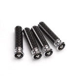 4pcs/set Renault Logo Carbon Fiber Car Door Bolt Lock Pins Gate Lock Screws