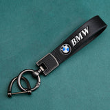 BMW Cowhide Metal Car Keyring Pendant