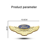Ford Metal Wings Car Rear Sticker Auto Window Emblem Badge Decal