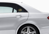 Mercedes Benz Metal Carbon Fiber Car Rear Sticker Shield Trunk Emblem Badge Decal