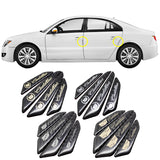 4pcs/set Cadillac Carbon Fiber Car Door Anti-Scratch Sticker Door Side Protection Bumper Strips