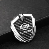 Nissan Shield Carbon Fiber Car Side Window Sticker Emblem Badge Decal