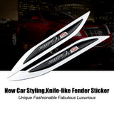 2pcs Cadillac Logo Metal Car Sider Fender Sticker Emblem Badge