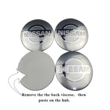 4pcs/set 60mm/65mm Nissan Car Wheel Center Hub Sticker Decal