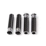 4pcs/set Peugeot Logo Carbon Fiber Car Door Bolt Lock Pins Gate Lock Screws