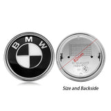 1PC 82mm BMW Logo Car Front Hood Emblem Rear Badge Decal