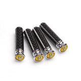 4pcs/set Renault Logo Carbon Fiber Car Door Bolt Lock Pins Gate Lock Screws
